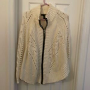 Inc cream poncho size S/M